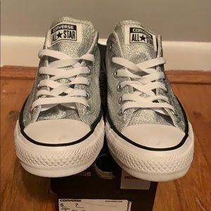 Silver converse
